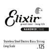 ELIXIR 13426 Stainless Steel Electric Bass String Single 125