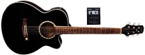 Tenson elektro-akustická gitara GA-10CE, Cutaway Electro-Acoustic, čierna