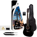 Tenson akustická gitara s príslušenstvom, čierna